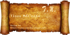 Tiszo Mónika névjegykártya
